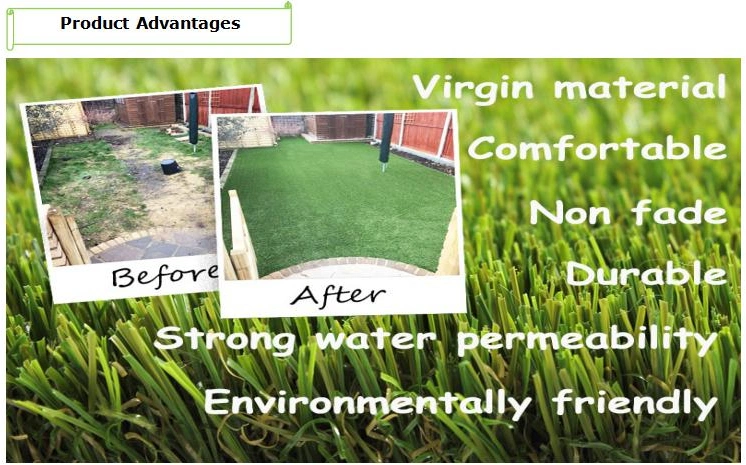 Premium Natural Green Leisure / Landscape Artificial Grass