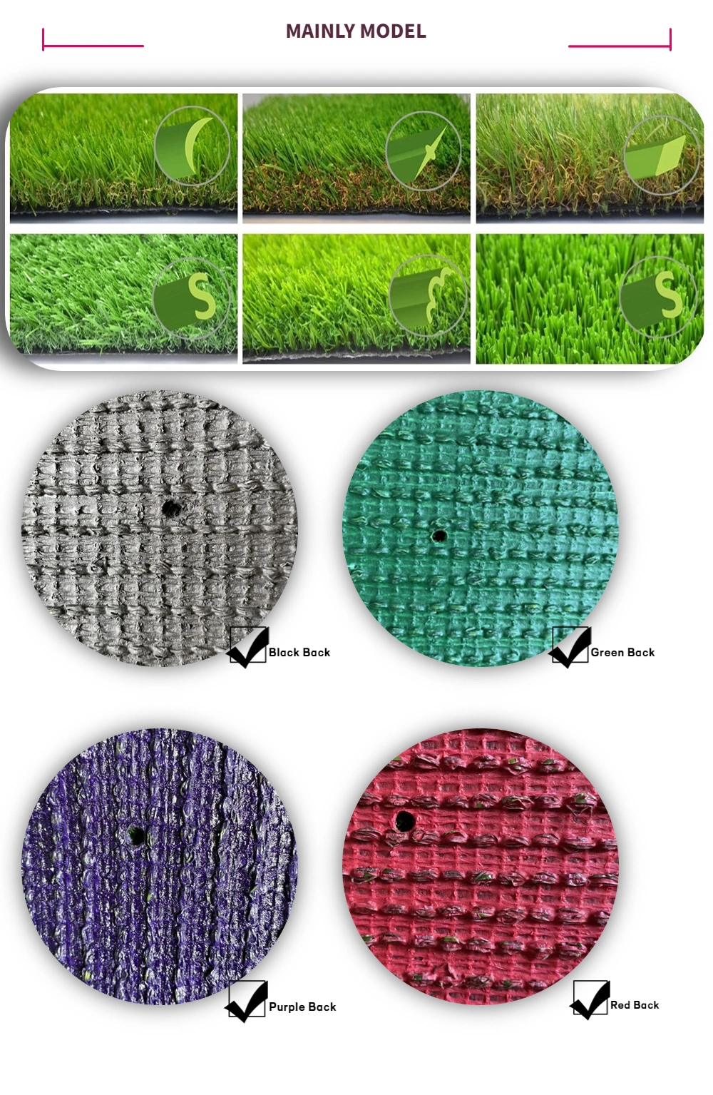 Sports Indoor Mat Plastic Green Fakegrass Pet Training Golf Artificial Grass Carpet for Wedding